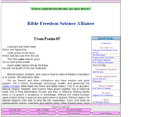 Tablet Screenshot of biblefreedomscience.net